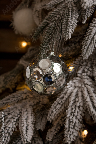 christmas tree decoration. christmas decoration on a tree