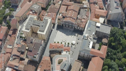 Aerial view of the roofs of the historic center of the city of Potenza, Italy.
 photo