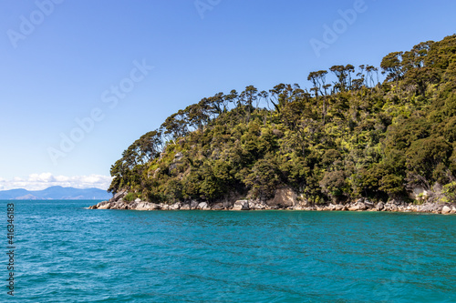 Littoral du parc Abel Tasman, Nouvelle Zélande 