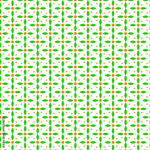 Green leaf pattern. Abstract vector background.