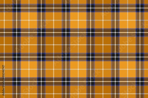 yellow main color school uniform checkered seamless fabric texture with white and blue threads for plaid, tablecloths, shirts, tartan, clothes, dresses, bedding