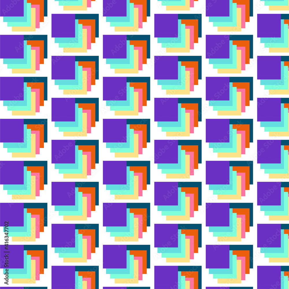 Pattern with squares Seamless Vector Patterns, Use for print, t-shirt, apparel, fabric, or wrapping. Vector is seamless and repeatable. EPS 10 Pattern with squares Seamless Vector Patterns, Use for print, t-shirt, apparel, fabric, or wrapping. Vector is seamless and repeatable. EPS 10