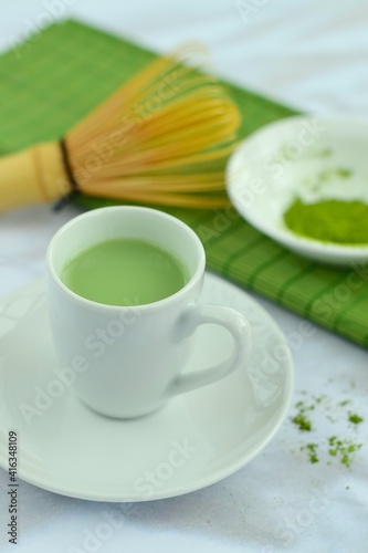 Green tea matcha latte 