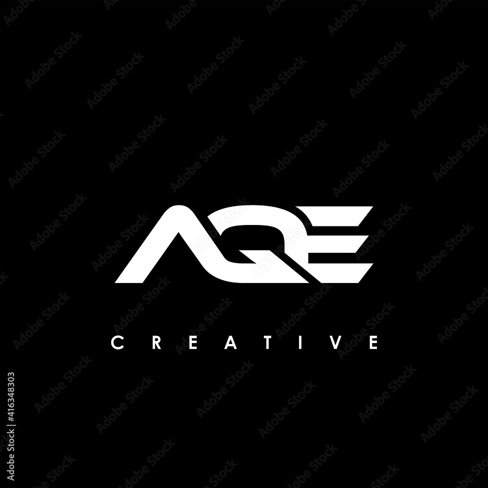 AQE Letter Initial Logo Design Template Vector Illustration