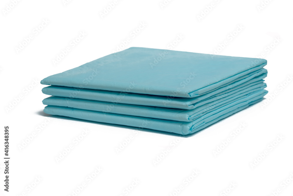 Disposable medical blue diapers. for children and the elderly.