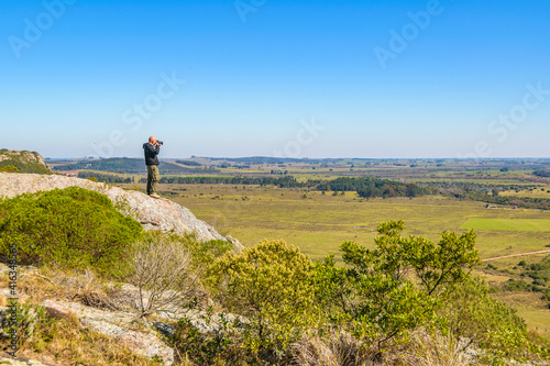 Man at Top Of Hill, Arequita Park, Lavalleja, Uruguay
