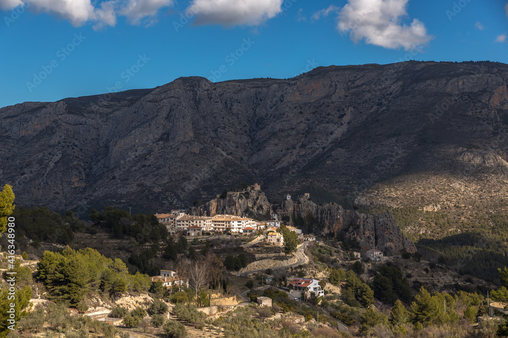 Tourist spot, Castell de Guadalest. Alicante, Spain