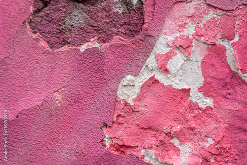 Abstract background pink ragged wall