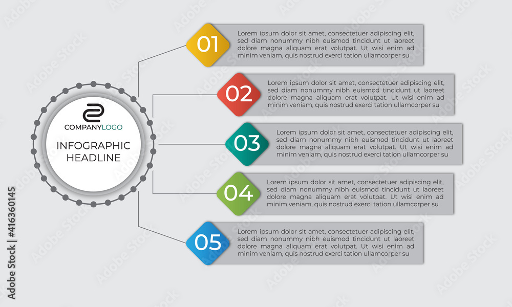 Vector infographic template Design 