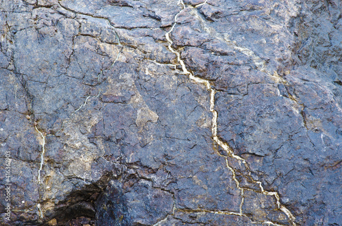 Close up of stone wall pattern and texture 
