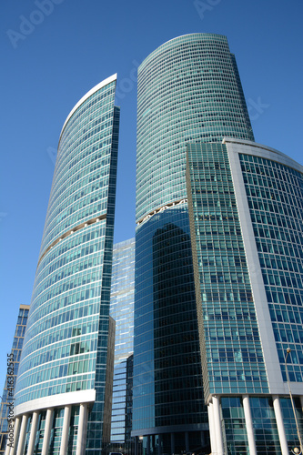 MOSCOW, RUSSIA - October 11, 2018: View to the skyscrapers in Moscow City