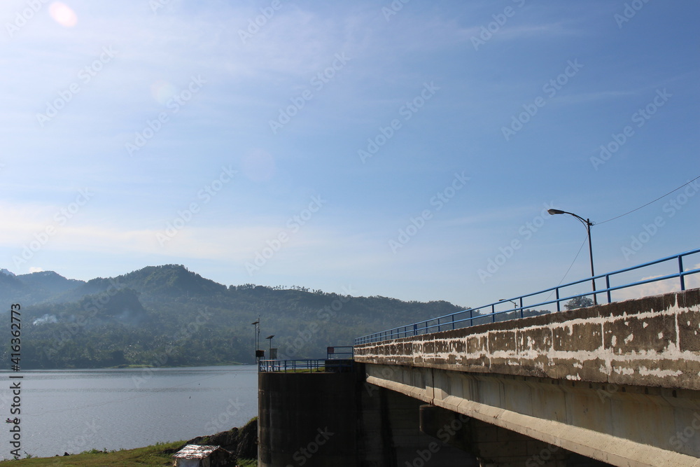 bridge over reservoir