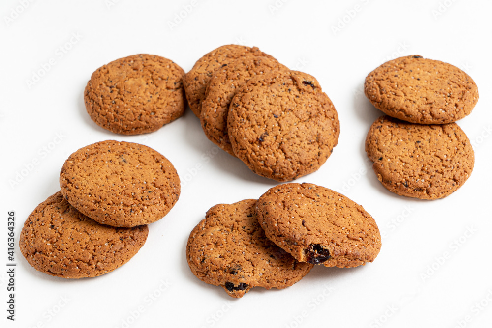 oatmeal Cookies Isolated on white background oatmeal Cookies Isolated on white background