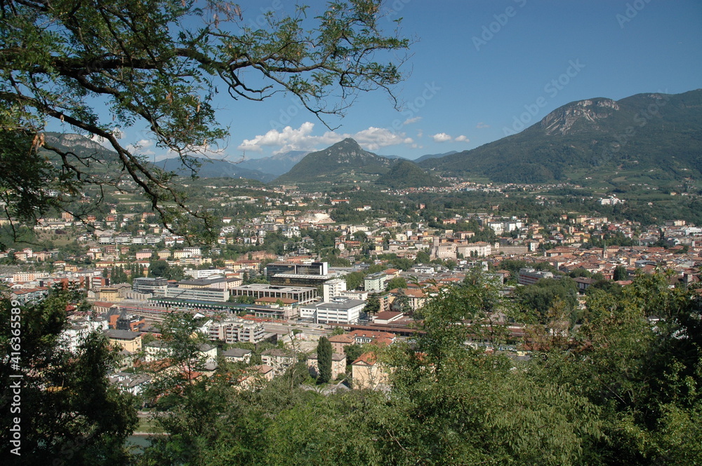 View of Trento; Italy; Dolomites