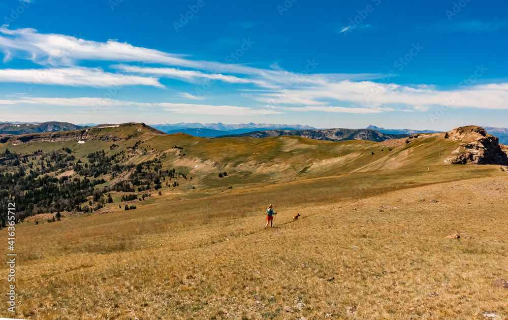 Hiking in complete solitude, Montana