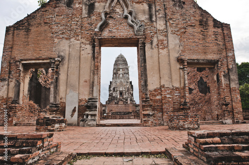 AYUTTHAYA, THAILAND - MAY 25, 2018: Ayutthaya Historical Park in Ayutthaya (second capital of the Siamese Kingdom). A very popular destination for day trips from Bangkok.  photo