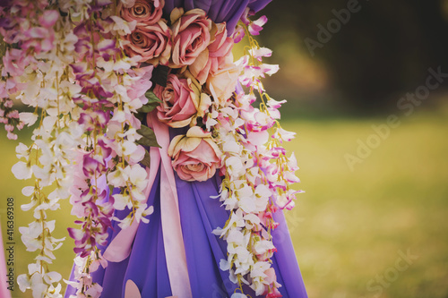 Flower wedding decoration photo