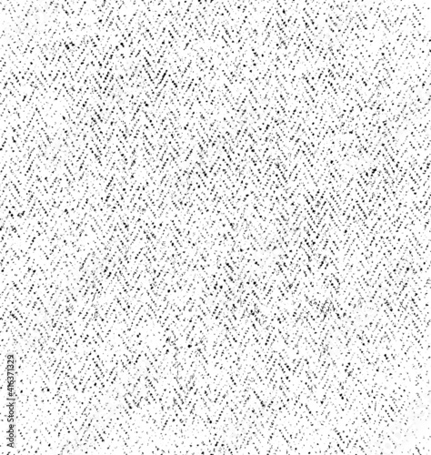 Vector fabric texture. Distressed texture of weaving fabric. Grunge background. Abstract halftone vector illustration. Overlay to create interesting effect and depth. Black isolated on white. EPS10.