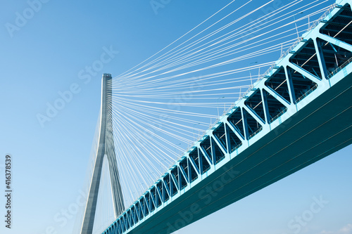 Fototapeta Naklejka Na Ścianę i Meble -  The Shanghai-Suzhou-Nantong Yangtze River Bridge in China