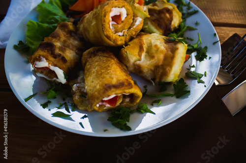 grilled chicken with vegetables