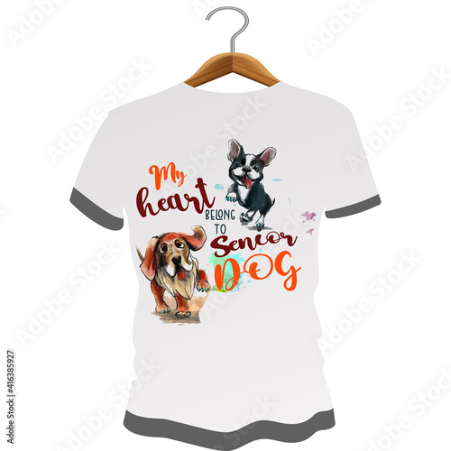 The Senior Dog Company custom dog shirts for humans