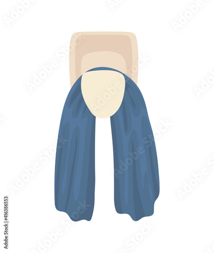 towel holder over a white background