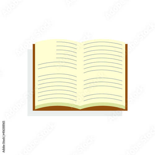 Vector illustration of summer holidays attributes on background. A book icon.