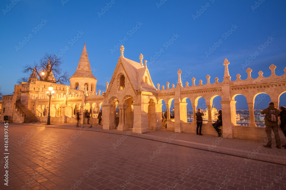 Fisherman's Bastion in the evening