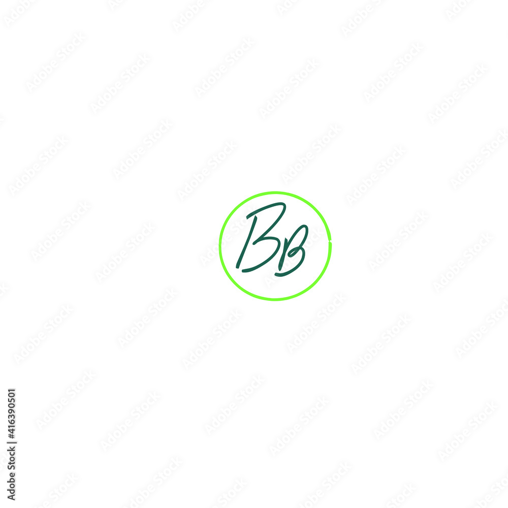 BB initial handwritten calligraphy, for monogram and logo BB initial handwritten calligraphy, for monogram and logo