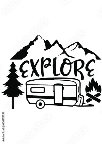 Camp, Camping, Camp site, Caravan, Forest, Pine, Family Holiday, Travel