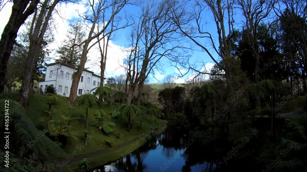 Time lapse at Terra Nostra Garden, Azores travel destination. Time lapse at Terra Nostra Garden, Azores travel destination.