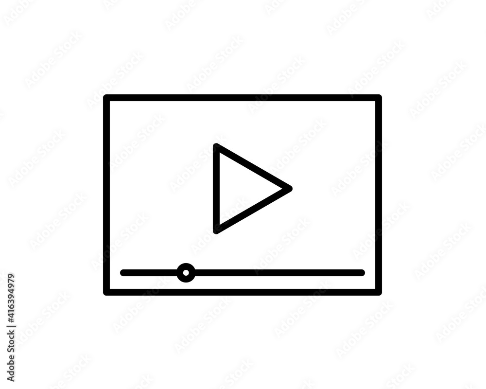 Media Player vector illustrator. Advertising and Media icon glyph style. Media Player vector illustrator. Advertising and Media icon glyph style.