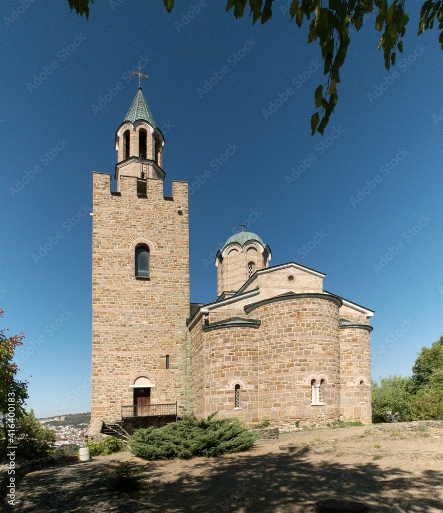 church on the highest point of the Tsarevets fortress in the town of Veliko Tarnovo in central Bulgaria