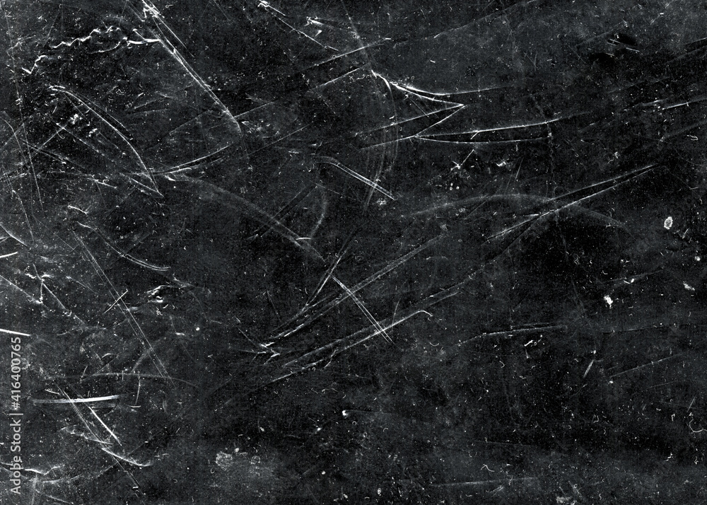White scratches and dust on black background. Vintage scratched grunge  plastic broken screen texture. Scratched glass surface wallpaper. Space for  text Stock Photo | Adobe Stock