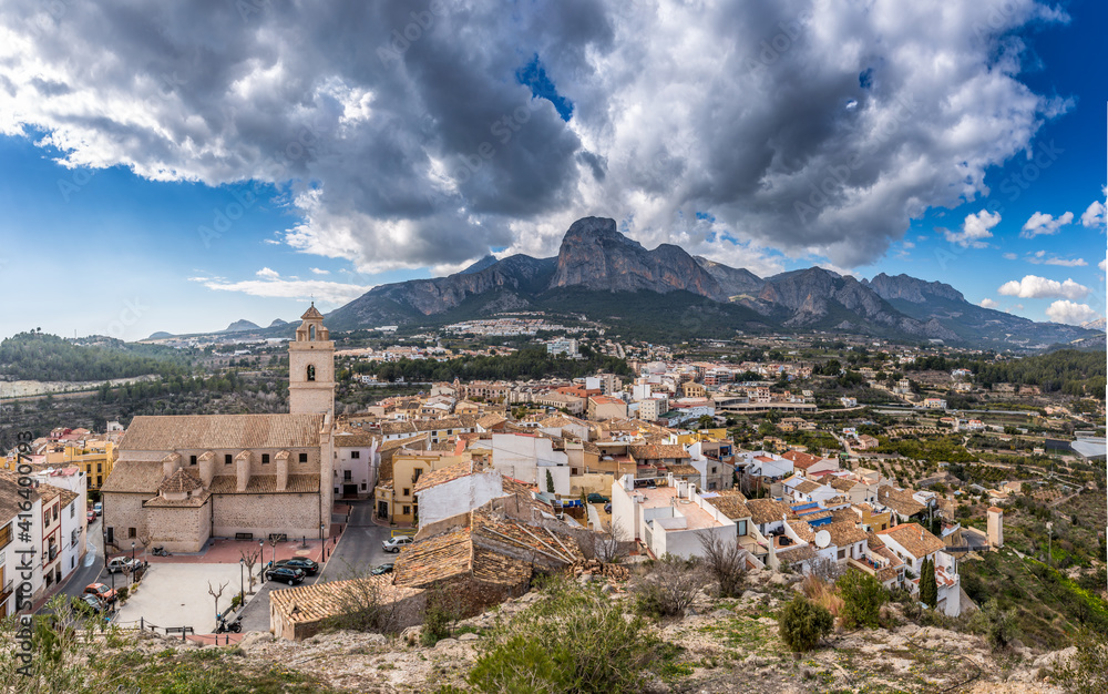 Obraz premium Polop, Village, Alicante, Spain
