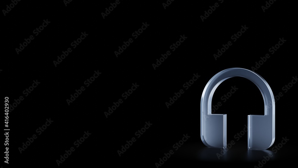 3d rendering frosted glass symbol of music01 isolated with reflection 3d rendering frosted glass symbol of music01 isolated with reflection