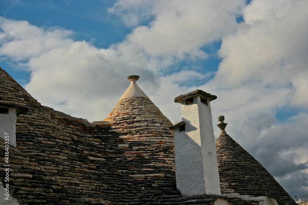 Trulli, traditional houses of Puglia, Alberobello 