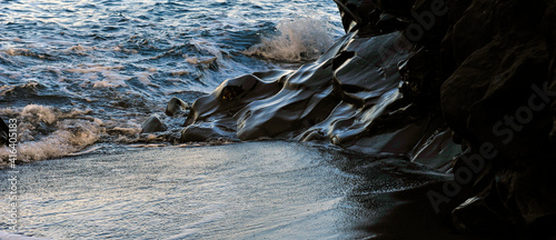 black beach of Stromboli