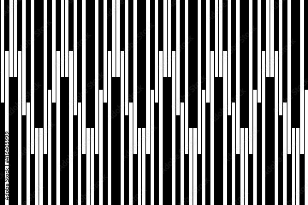 Abstract pattern. Design regular of vertical stripe white on black background. Design print for illustration, texture, textile, wallpaper, background. Abstract pattern. Design regular of vertical stripe white on black background. Design print for illustration, texture, textile, wallpaper, background.