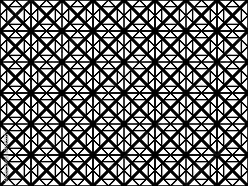 Seamless of abstract pattern. Design diagonal lines of square black on white background. Design print for illustration, texture, textile, wallpaper, background. © asesidea