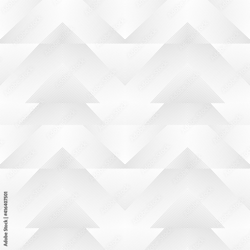 Fototapeta premium Luxury geometric seamless striped pattern. Modern vector symmetric ornament.