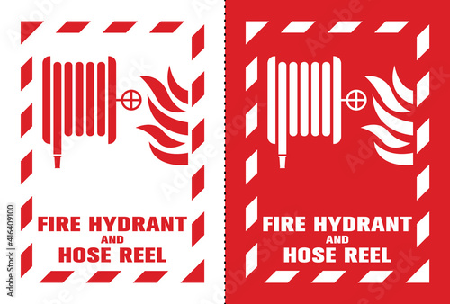 Fire Safety Symbol Sign, Vector Illustration, Label .EPS 10.