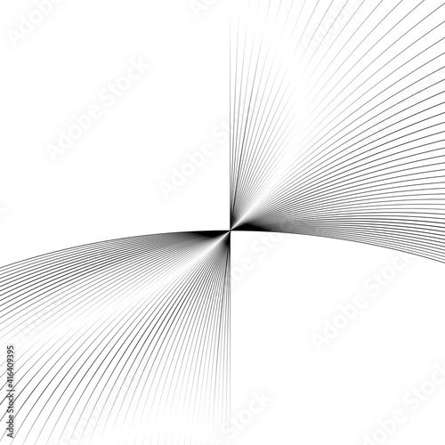 drawing lines creating an architectural pattern, veil, spiral. creative minimalist design