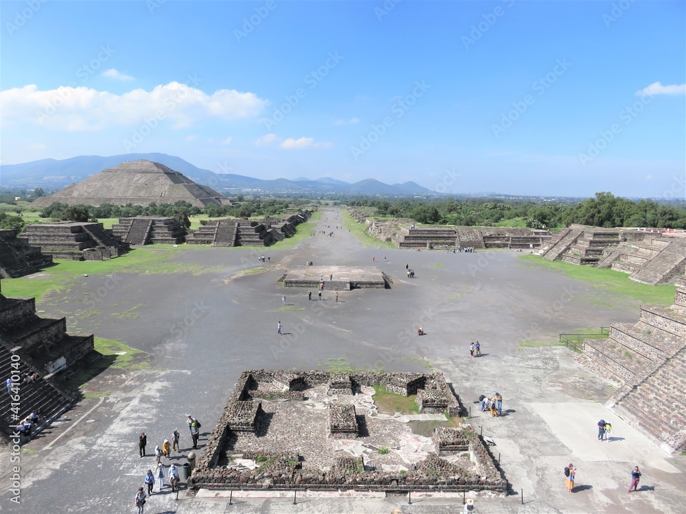 Death avenue in Teotihuacan, Mexico
