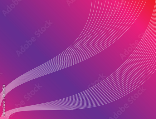 Light leak background with dominant pink red purple color gradations and wavy sonar lines