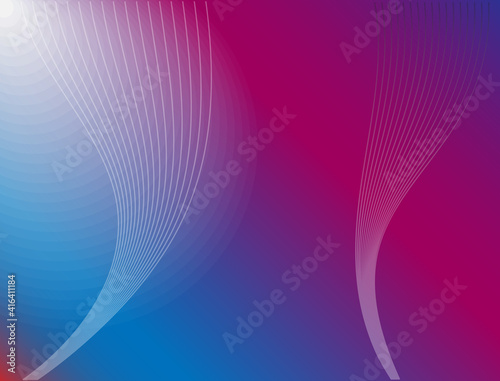 Light leak background with predominantly pink blue color gradations and wavy sonar lines