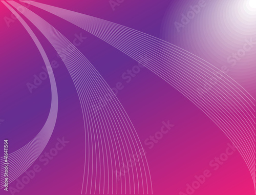Light leak background with dominant purple pink white color gradations and wavy sonar lines