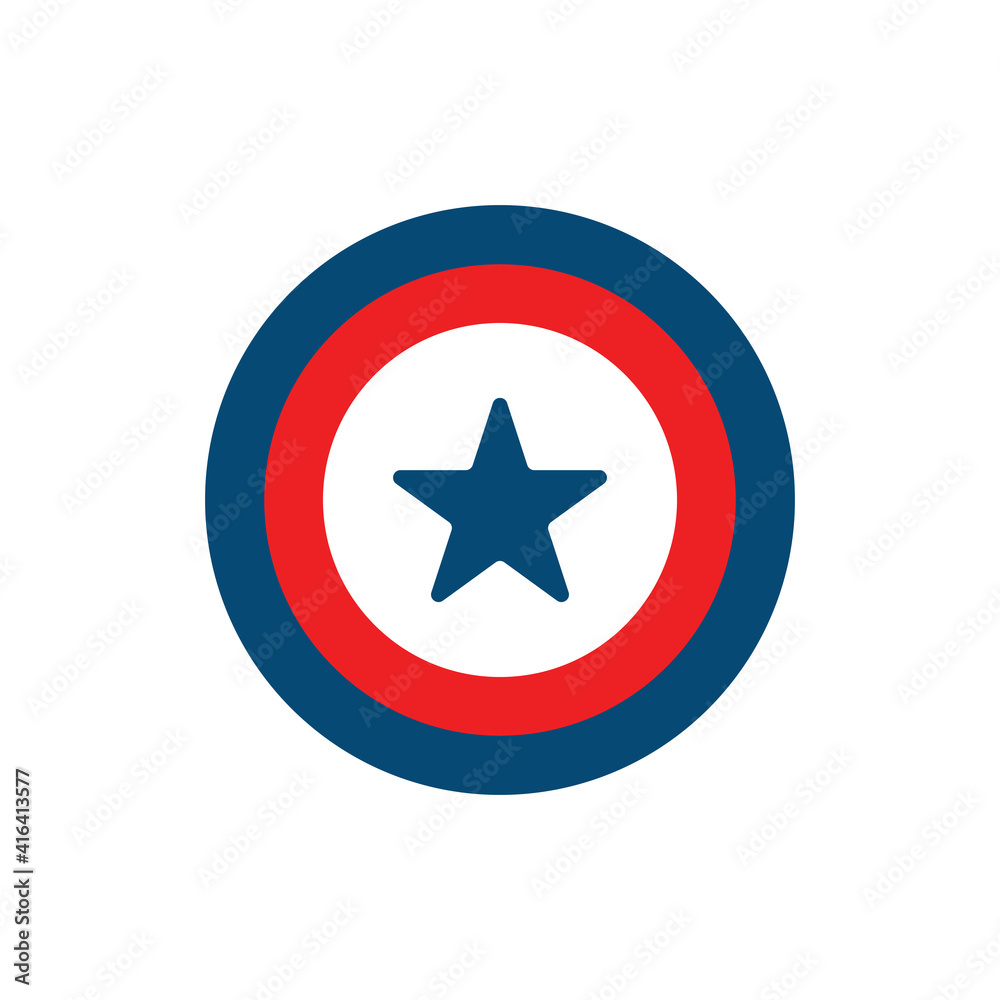 National flag of North korea. Vector illustration, Vector of North korea flag. EPS, round shape