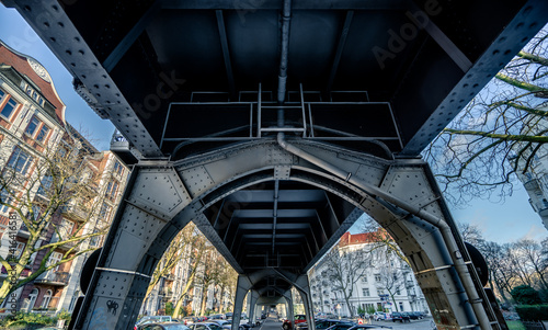 City viaduct with beautiful old houses © Tom
