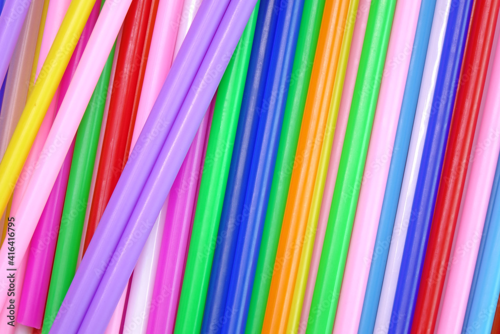 Obraz premium background of colorful straws